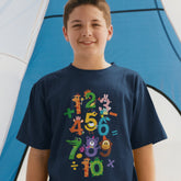 Animals Numbers T-shir, World Maths Day Shirt, Funny Kids Number tshirt Childrens Animal Print Boy Girl Maths Day Gifts Children's T shirt